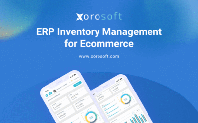 Inventory ERP for ecommerce dashboard showing stock orders and warehouse visibility