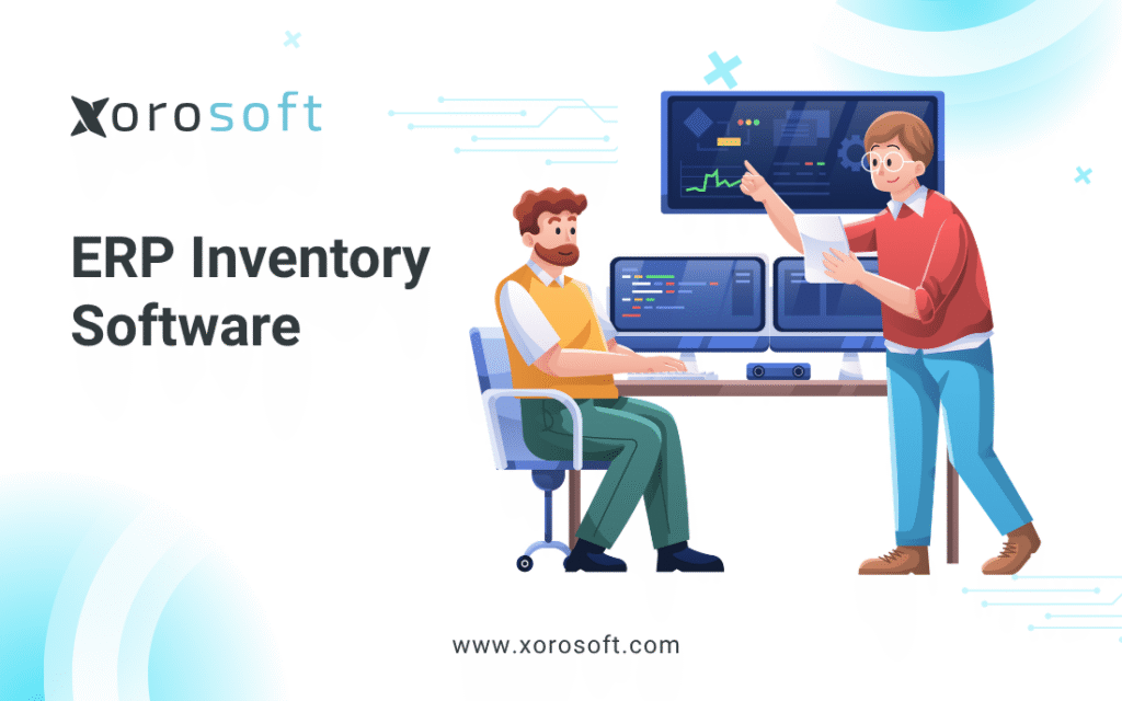 ERP system connecting inventory, purchasing, accounting, warehouse, ecommerce, and reporting workflows