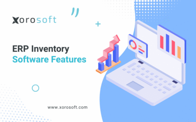 ERP inventory software features connecting inventory, accounting, purchasing, warehouse, ecommerce, and reporting