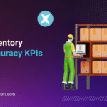 Inventory Accuracy KPI Framework dashboard showing stock accuracy, cycle count performance, warehouse variance, and inventory control metrics