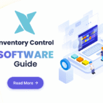 Inventory control software dashboard showing stock levels, warehouse locations, purchasing, and multichannel inventory