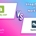 Shopify ERP vs NetSuite comparison showing ecommerce inventory, accounting, warehouse, and purchasing workflows.