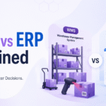 WMS vs ERP comparison showing warehouse execution and ERP workflows.