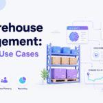 AI warehouse management dashboard showing forecasting, inventory accuracy, replenishment, and warehouse workflow insights for 2026.