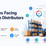 Wholesale distribution challenges in 2026 shown through inventory, warehouse, purchasing, and order management workflows.
