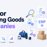 ERP for Sporting Goods Companies connecting inventory, warehouse, purchasing, ecommerce, and reporting in one cloud system.