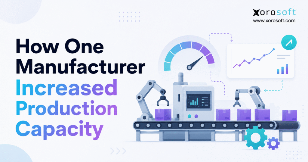How one manufacturer increased production capacity using automation, better workflows, and real-time performance tracking