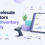 Wholesale inventory management dashboard for distributors managing stock across warehouses.