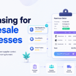 Purchasing for wholesale businesses dashboard showing purchase orders, suppliers, inventory planning, and receiving workflows.