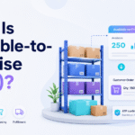 Available-to-promise inventory workflow showing warehouse stock, customer order quantity, and confirmed promise date.