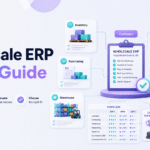 Wholesale ERP software buyer guide showing inventory, purchasing, warehouse, accounting, and ecommerce workflows