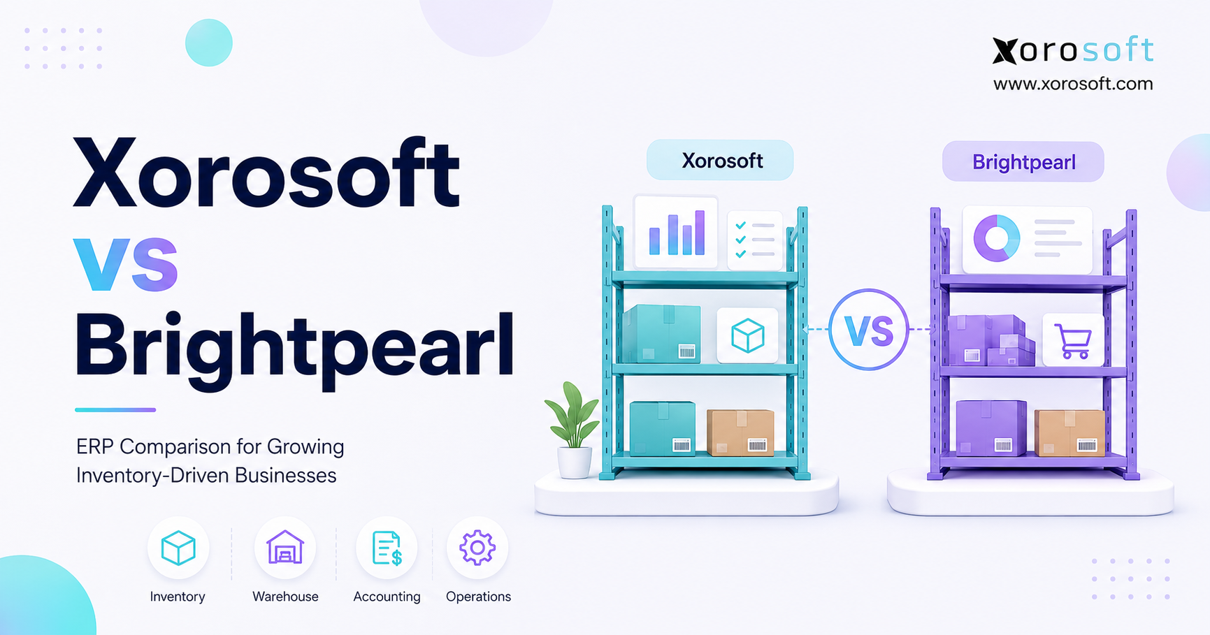 Xorosoft vs Brightpearl ERP comparison for growing inventory-driven businesses.