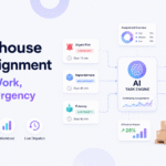 AI warehouse task assignment matching urgent warehouse work with employee skills, workload, and priority.