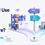 WMS vs 3PL comparison showing in-house warehouse control and outsourced fulfillment operations.