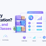 Inventory segmentation using ABC, XYZ, and velocity classes to classify SKUs by value, demand variability, and movement speed.