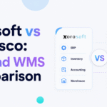 Xorosoft vs Deposco ERP and WMS comparison showing inventory, accounting, warehouse management, order management, fulfillment, and supply chain capabilities.