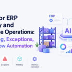AI warehouse management software for ERP inventory forecasting, exception detection, and workflow automation.
