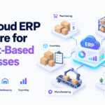 Cloud ERP for product businesses connecting inventory, purchasing, warehouse operations, ecommerce, and accounting.