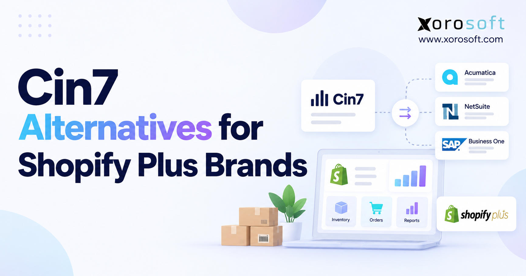 Cin7 Alternatives for Shopify Plus Brands Cin7 alternatives for Shopify Plus brands comparing ERP, inventory, warehouse management, accounting, and ecommerce operations.