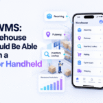 Mobile WMS handheld scanner for warehouse receiving, picking, packing, and shipping workflows.