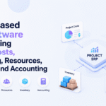 Project based ERP software connecting project costs, purchasing, resources, inventory, and accounting in one centralized system.