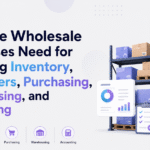 Software for wholesale businesses managing inventory, B2B orders, purchasing, warehousing, and accounting with integrated ERP workflows.