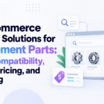 B2B spare parts ecommerce software for search, compatibility, account pricing, and reordering.