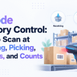 Barcode inventory control for receiving, picking, transfers, and counts.