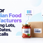 ERP for Canadian food manufacturers featuring lot tracking, expiry dates, and recall management with labeled food products.