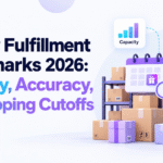Holiday fulfillment benchmarks 2026 with capacity, accuracy, and shipping cutoffs.
