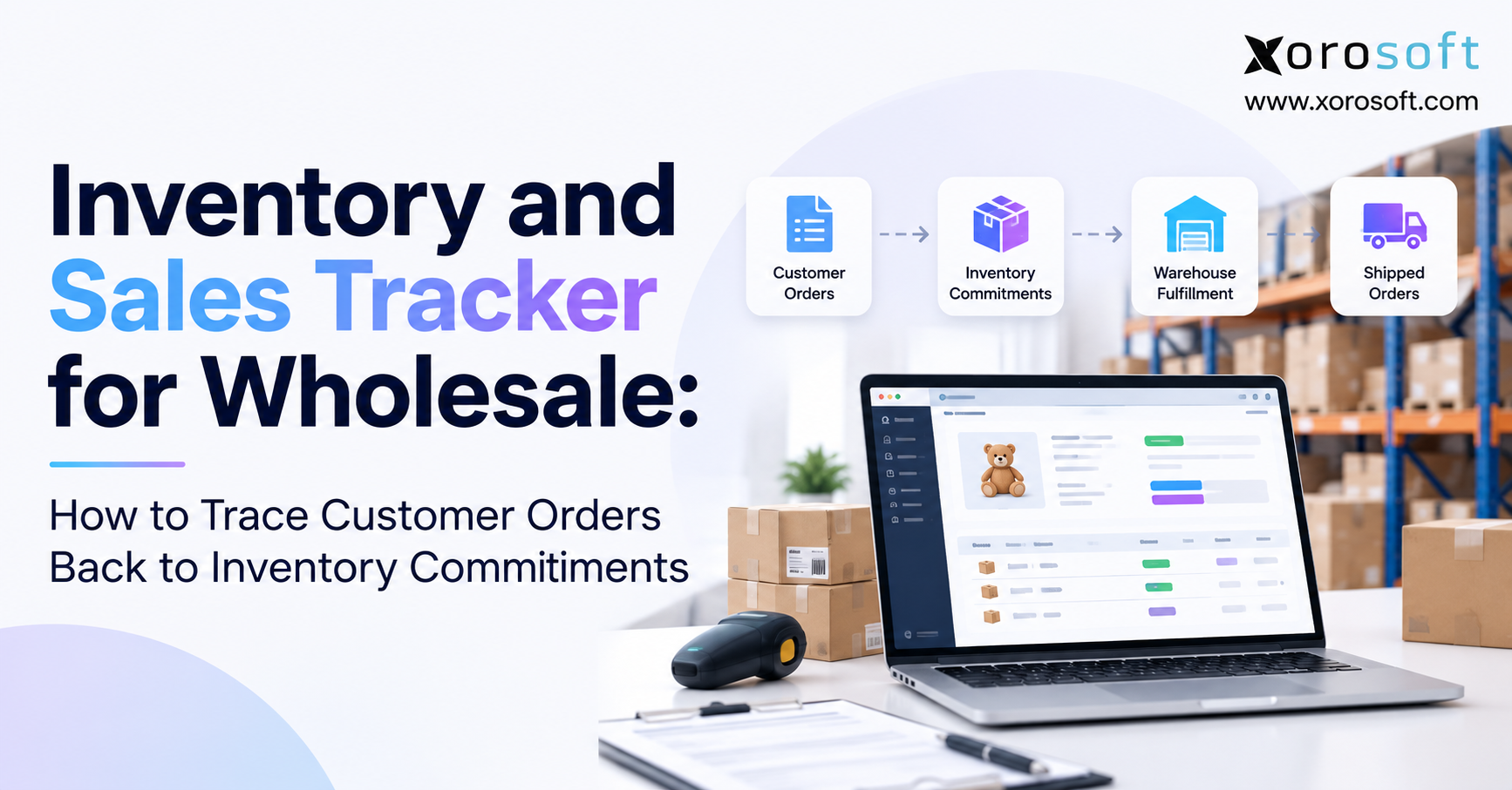 Inventory and Sales Tracking Banner Inventory and sales tracker for wholesale customer orders and stock commitments.