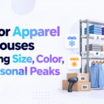 WMS for apparel warehouse size, color, and seasonal inventory management.