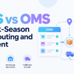WMS vs OMS for peak-season order routing and fulfillment with OMS and WMS workflow illustration