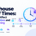 Warehouse cutoff times infographic showing order promises, labor planning, and shipment dispatch deadlines.