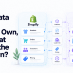 Shopify ERP data ownership showing how Shopify and ERP manage products, inventory, orders, customers, pricing, and finance.