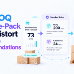 MOQ and case pack rules increasing purchase recommendations beyond actual inventory demand.